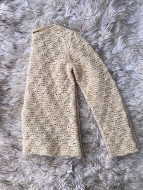 100% Wool Cream Sweater | Eileen Fisher | Size L